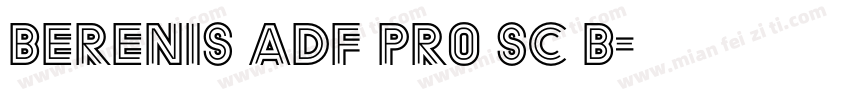 Berenis ADF Pro SC B字体转换